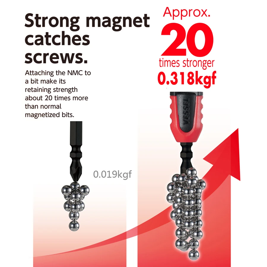 VESSEL Magnetic Screw Holder Set